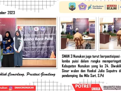 Tim lomba puisi SMA Negeri 3 Nunukan